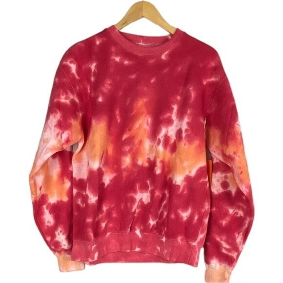 Tops - La Detresse Sweatshirt Womens Tie Dye LOrange Pullover - NEW